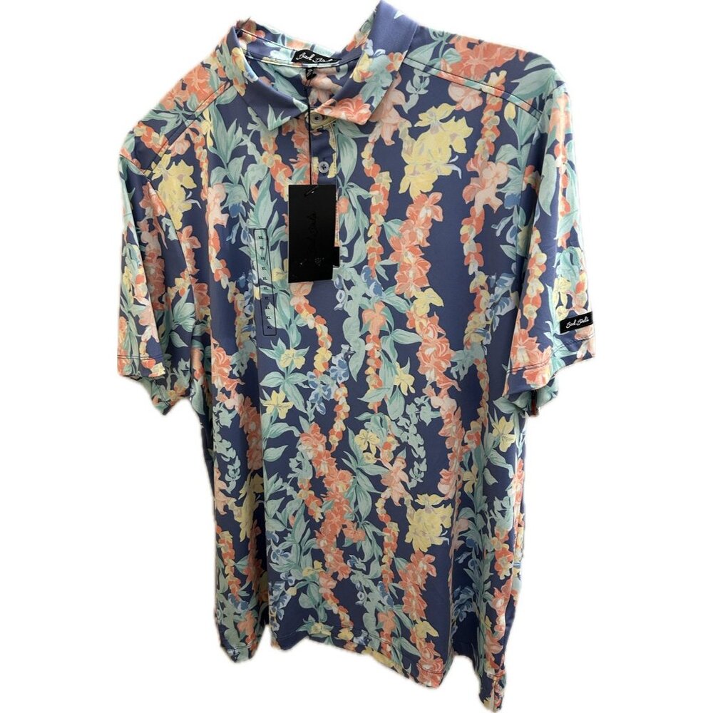 Bad Birdie Men's Lei'd Core Performance Polo Shirt Style#  BBMP001-649 Size XL